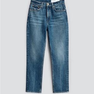 rag & bone - Wren high-rise slim straight jean - Huntley